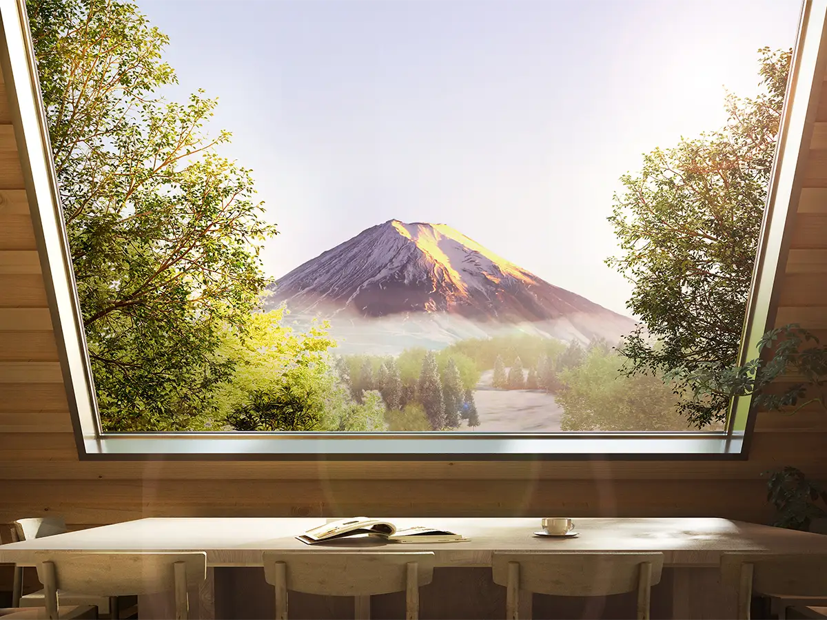 Mt. Fuji view from the dining room の画像